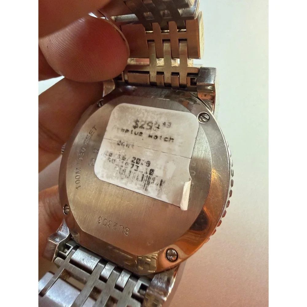 Burberry BU2303 Chronograph Swiss Made Stainless Steel Watch Silver Dial 100M